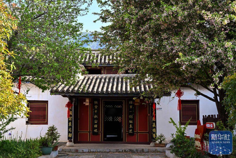 这是3月25日在会泽古城拍摄的唐继尧故居博物馆一景。